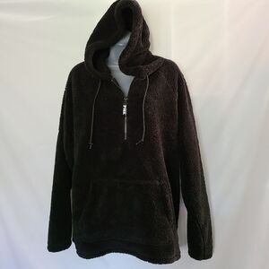 Victoria'‎ Secret PINK teddy quarter zip Pullover